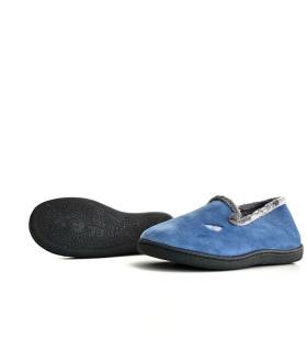 vista del piso relax absoluto de zapatillas casa paa mujer azules de Plumaflex