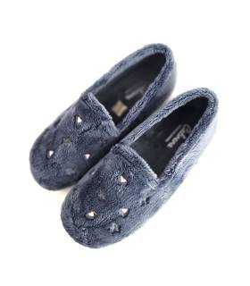 zapatillas mujer hogar calor azul estrellas