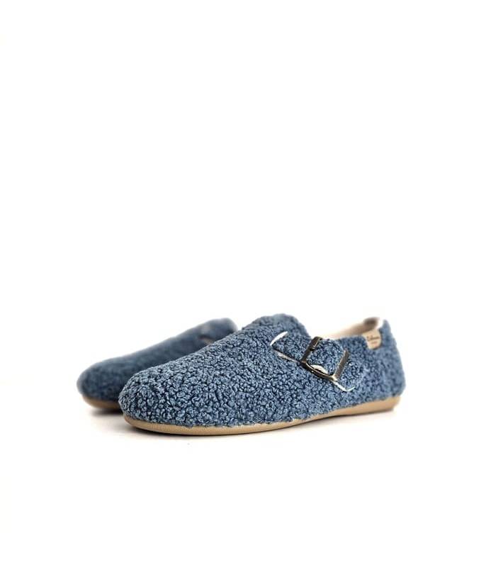 zapatillas mujer casa confort azul