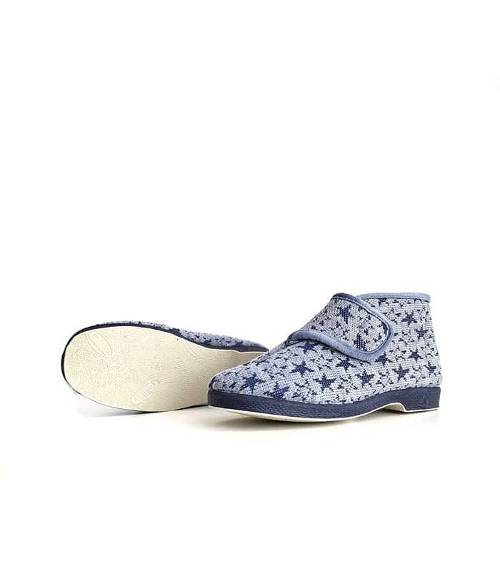 botas casa mujer velcro cutillas