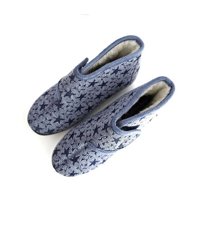 calzado invierno mujer cutillas azul