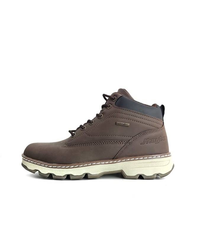 vista lateral completa botas hombre Chasta marrones J’hayber