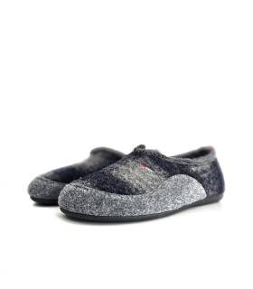 zapatillas casa invierno hombre Cabrera grises vista frontal