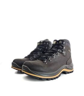 Botas senderismo hombre Grisport impermeables marrones vista frontal