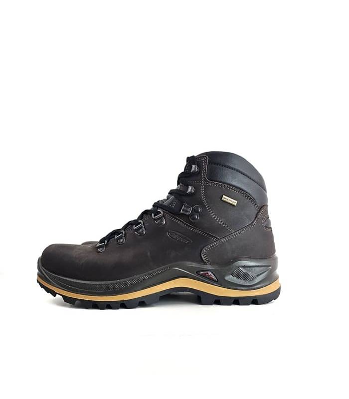 Vista lateral botas senderismo vibram hombre Grisport