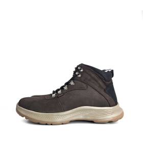 botas piel hombre Paredes Layana marrón vista lateral