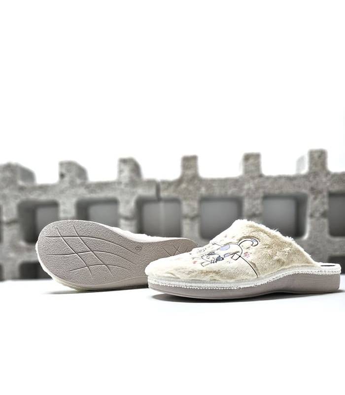 suela antideslizante zapatillas gatitos mujer