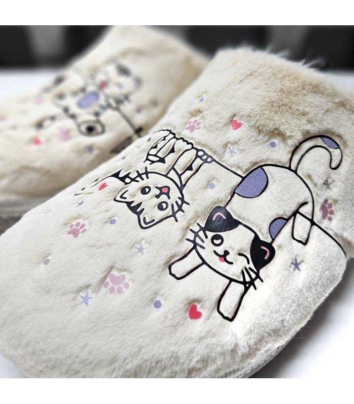 detalle tejido pelo zapatillas invierno mujer Salvi
