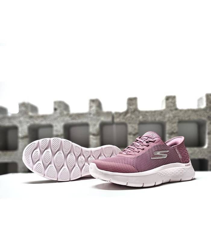 Zapatillas deportivas mujer Skechers rosa suela amortiguada Ultra Go