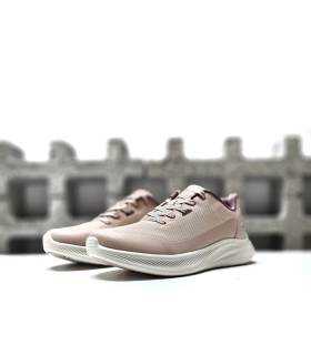 zapatillas deportivas mujer Skechers Bobs Moda Flex rosa claro ligeras para caminar