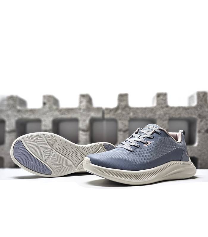 zapatillas deportivas mujer Skechers Bobs Moda Flex azul claro suela flexible antideslizante