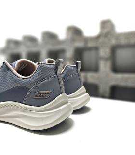 zapatillas deportivas mujer Skechers Bobs Moda Flex azul claro talón acolchado