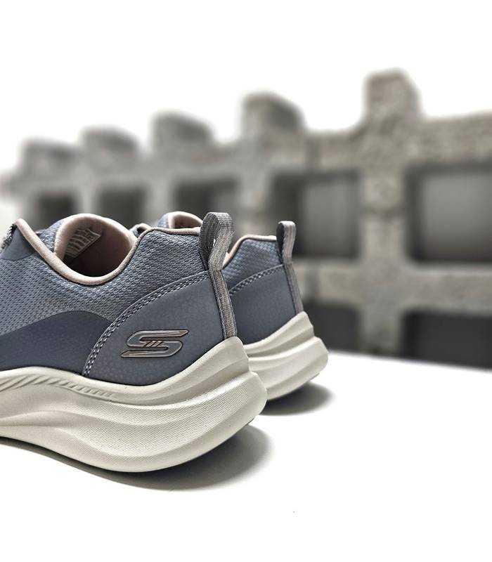 zapatillas deportivas mujer Skechers Bobs Moda Flex azul claro talón acolchado
