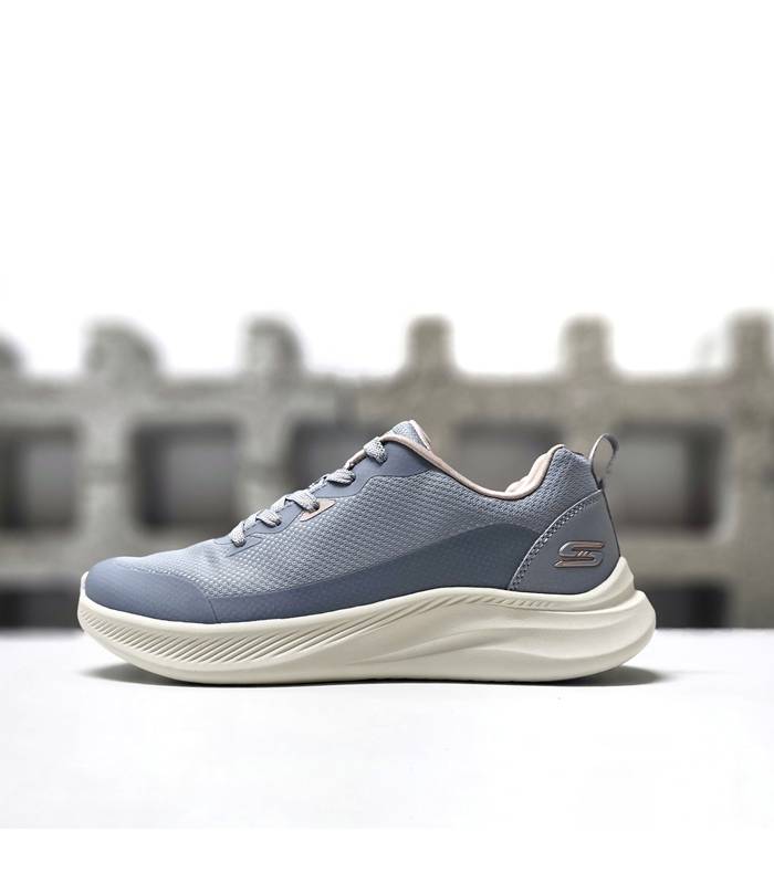 zapatillas deportivas mujer Skechers Bobs Moda Flex azul claro vistas de perfil