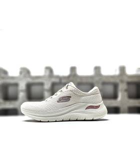zapatillas Skechers Arch Fit 2.0 Big League mujer beige vistas de perfil