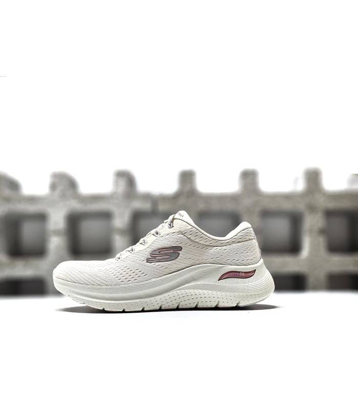 zapatillas Skechers Arch Fit 2.0 Big League mujer beige vistas de perfil