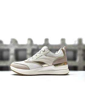 zapatillas skechers billion monroe mujer beige