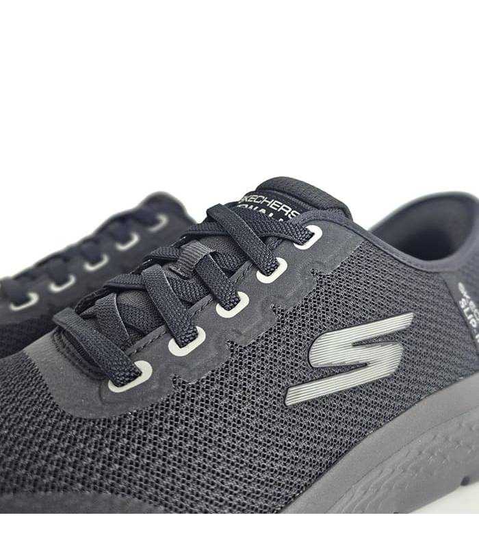 zapatillas skechers slip ins go walk flex hombre negras