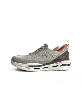 zapatillas skechers slip-ins hombre taupe lateral