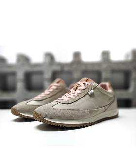 zapatillas deportivas mujer xti beige perfil