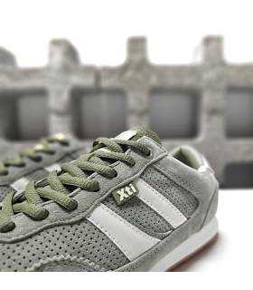 zapatillas xti verde detalle bandas laterales