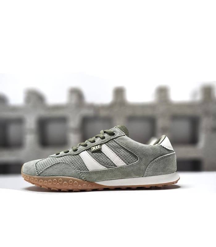 zapatillas mujer xti verde vista lateral