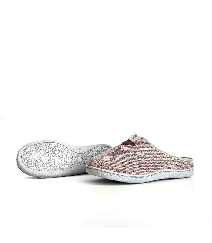 suela antideslizante zapatillas casa plumaflex burdeos