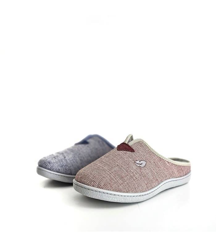 vista de dos colores disponibles de las zapatillas para casa Plumaflex de mujer para verano descalzas