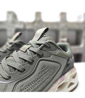 detalle tejido zapatillas XTI hombre verdes