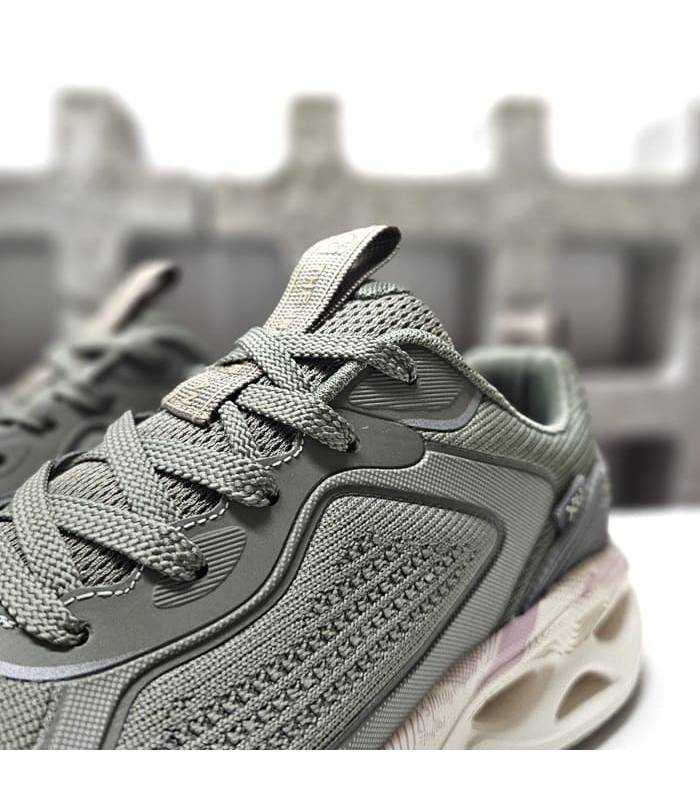 detalle tejido zapatillas XTI hombre verdes