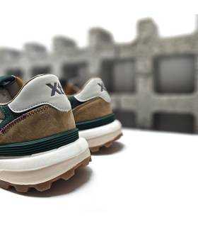 zapatillas XTI hombre verano beige, vista trasera