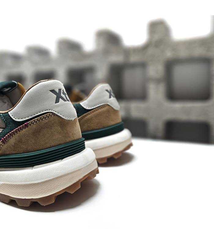 zapatillas XTI hombre verano beige, vista trasera