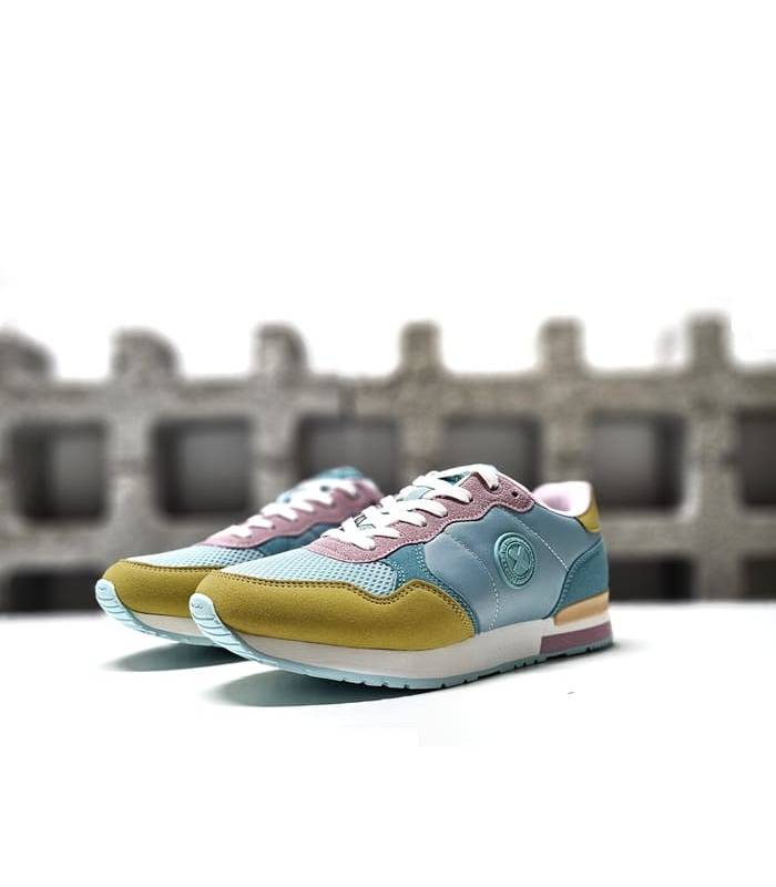 zapatillas deportivas casual mujer XTI turquesa