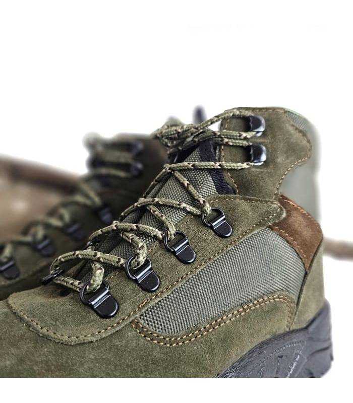 botas monte serraje cordura Fortun, detalle de cordones
