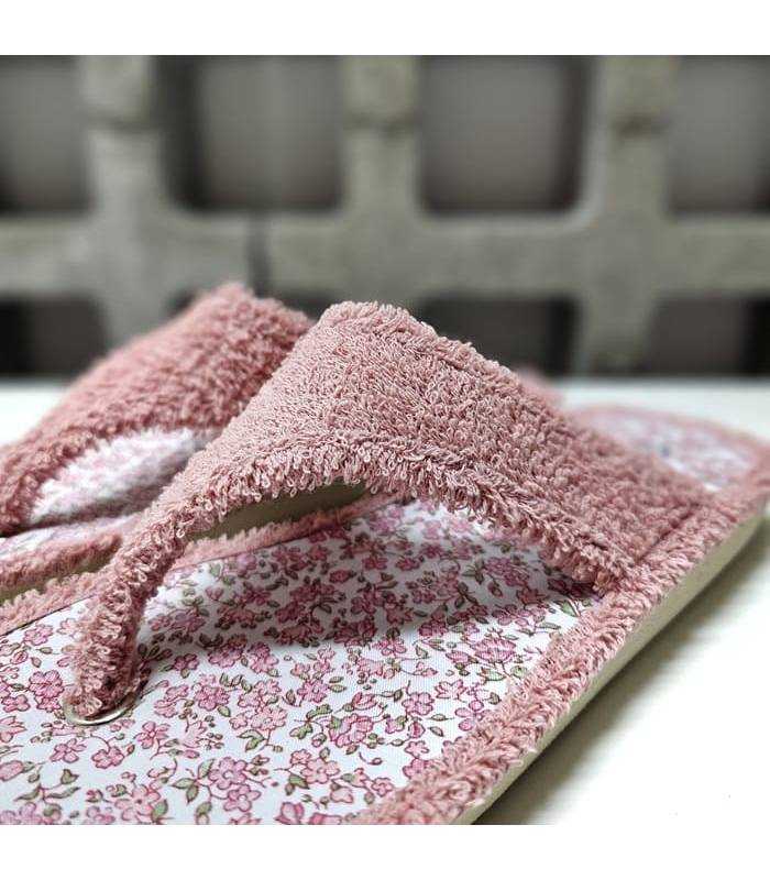 zapatillas casa mujer chancla rosa rizo esclava Cabrera