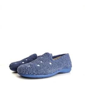 zapatillas casa rizo mujer Cabrera azul