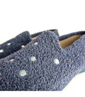 zapatillas casa verano frescas rizo, detalle del tejido