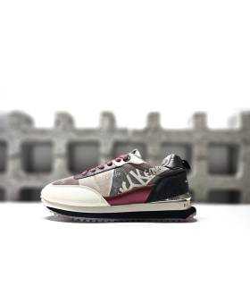 zapatillas anekke new york mujer blanco rosa lateral