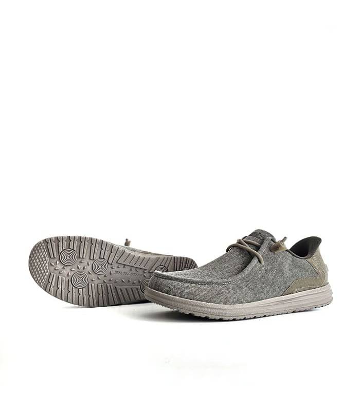 zapatos skechers relaxed fit lona, suela