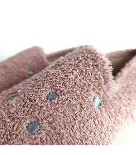 zapatillas casa cerradas mujer verano, detalle del tejido