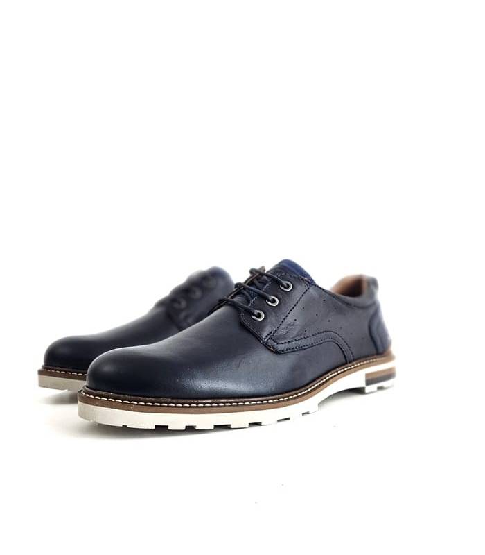 zapatos piel verano hombre azul