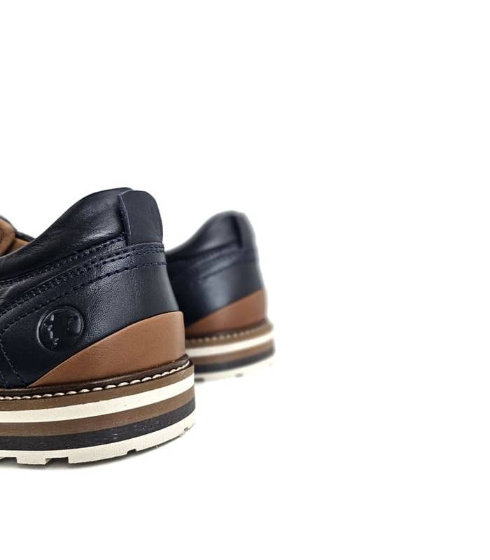 zapatos Coronel Tapioca hombre azul, vista trasera