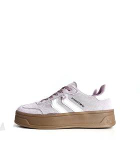 zapatillas Xti mujer plataforma rosa
