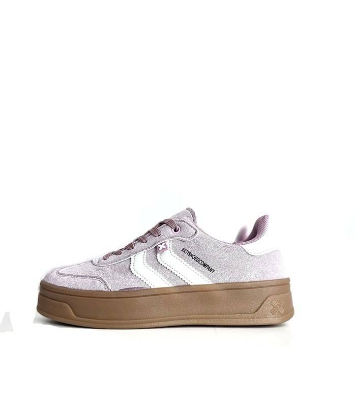 zapatillas Xti mujer plataforma rosa