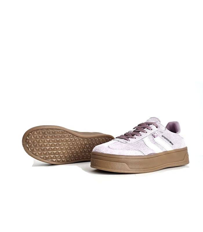 zapatillas casual mujer plataforma rosa