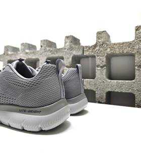 zapatillas deportivas skechers hombre ligeras gris