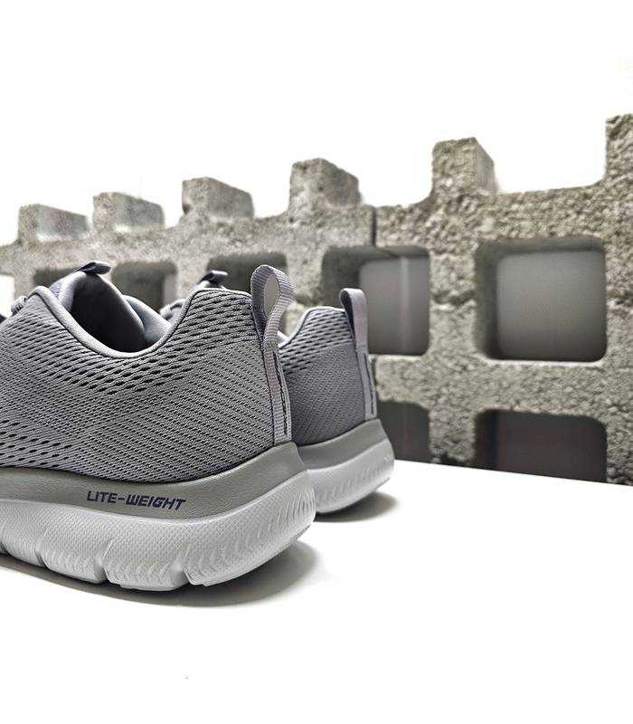 zapatillas deportivas skechers hombre ligeras gris