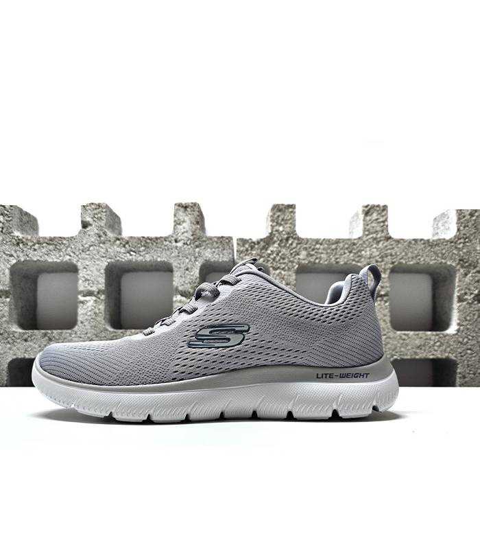 skechers summits eckler hombre zapatillas deportivas gris