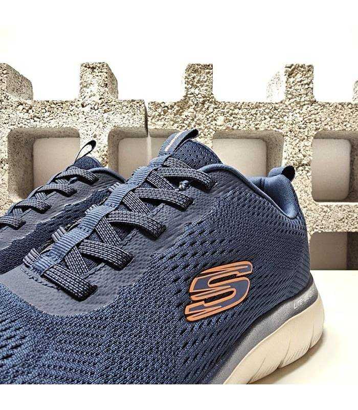 zapatillas skechers hombre cordones elasticos memory foam