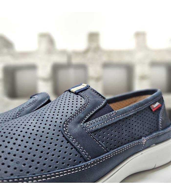 mocasines piel perforada hombre luisetti elásticos